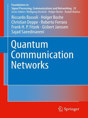 cover image of Quantum Communication Networks